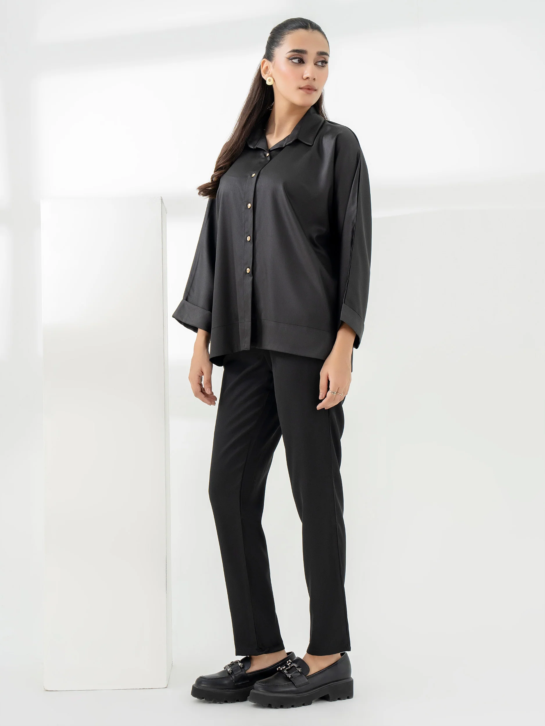 Dyed Crepe Top - Image 3