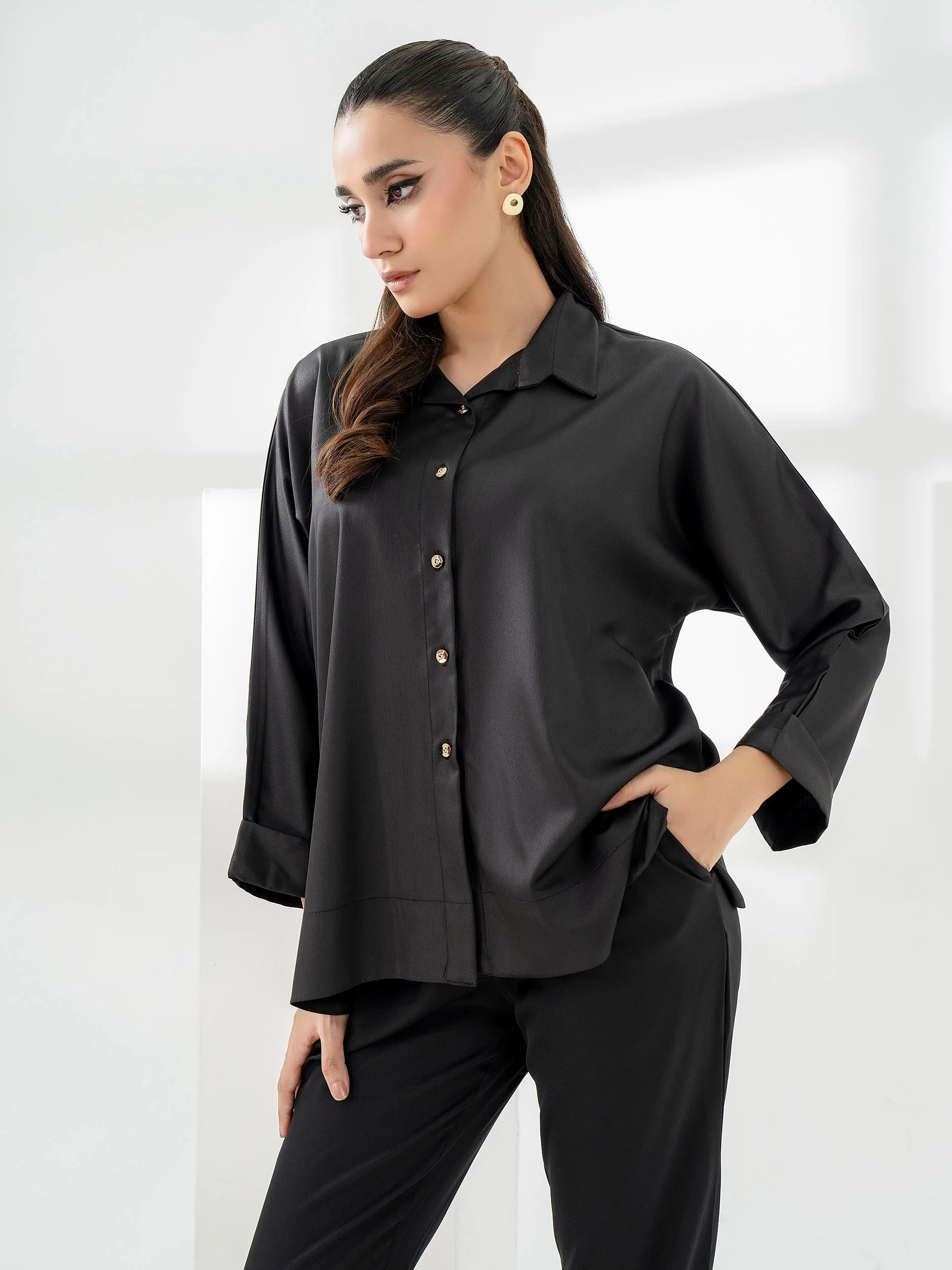 Dyed Crepe Top - Image 4