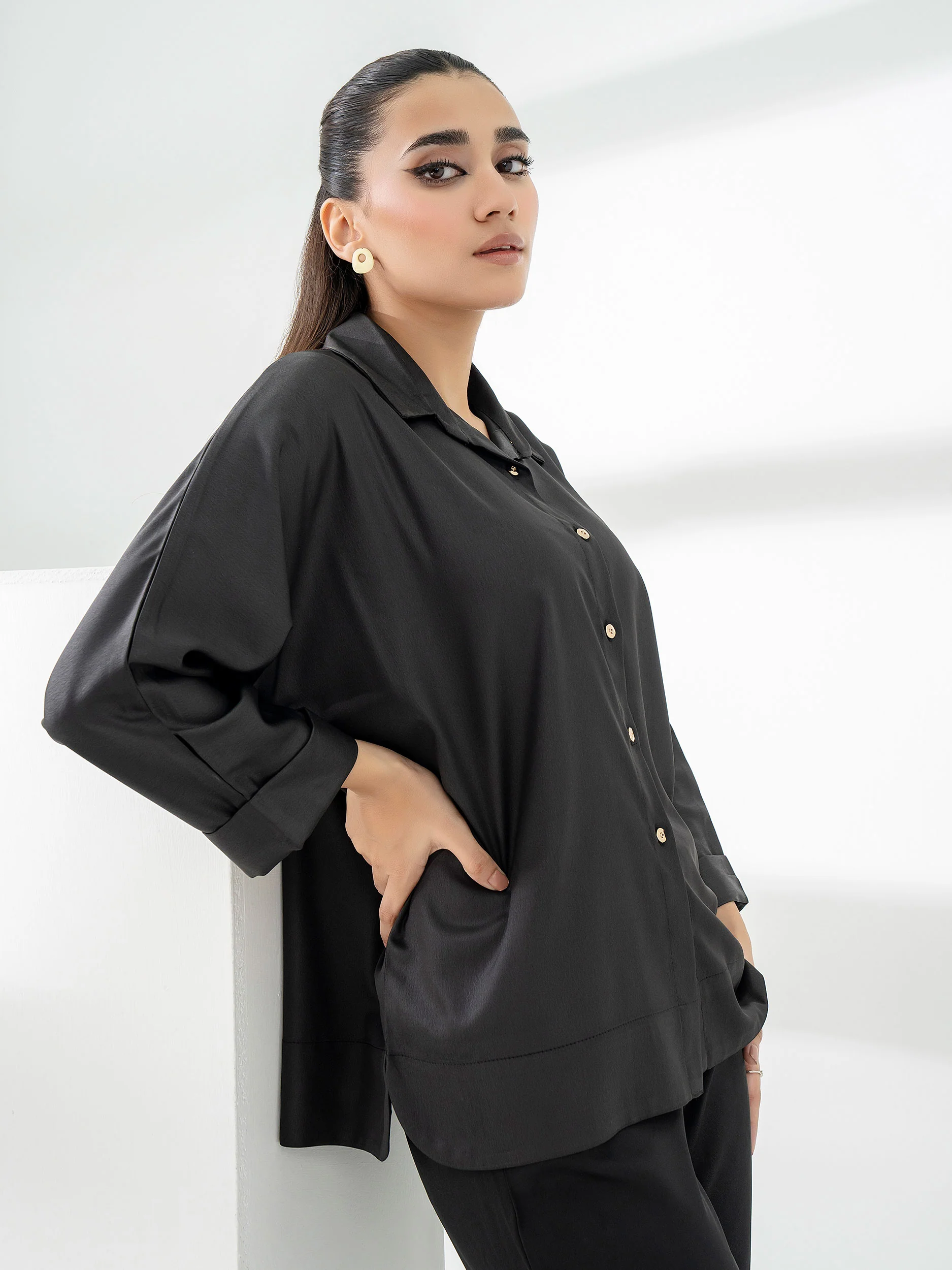 Dyed Crepe Top - Image 5