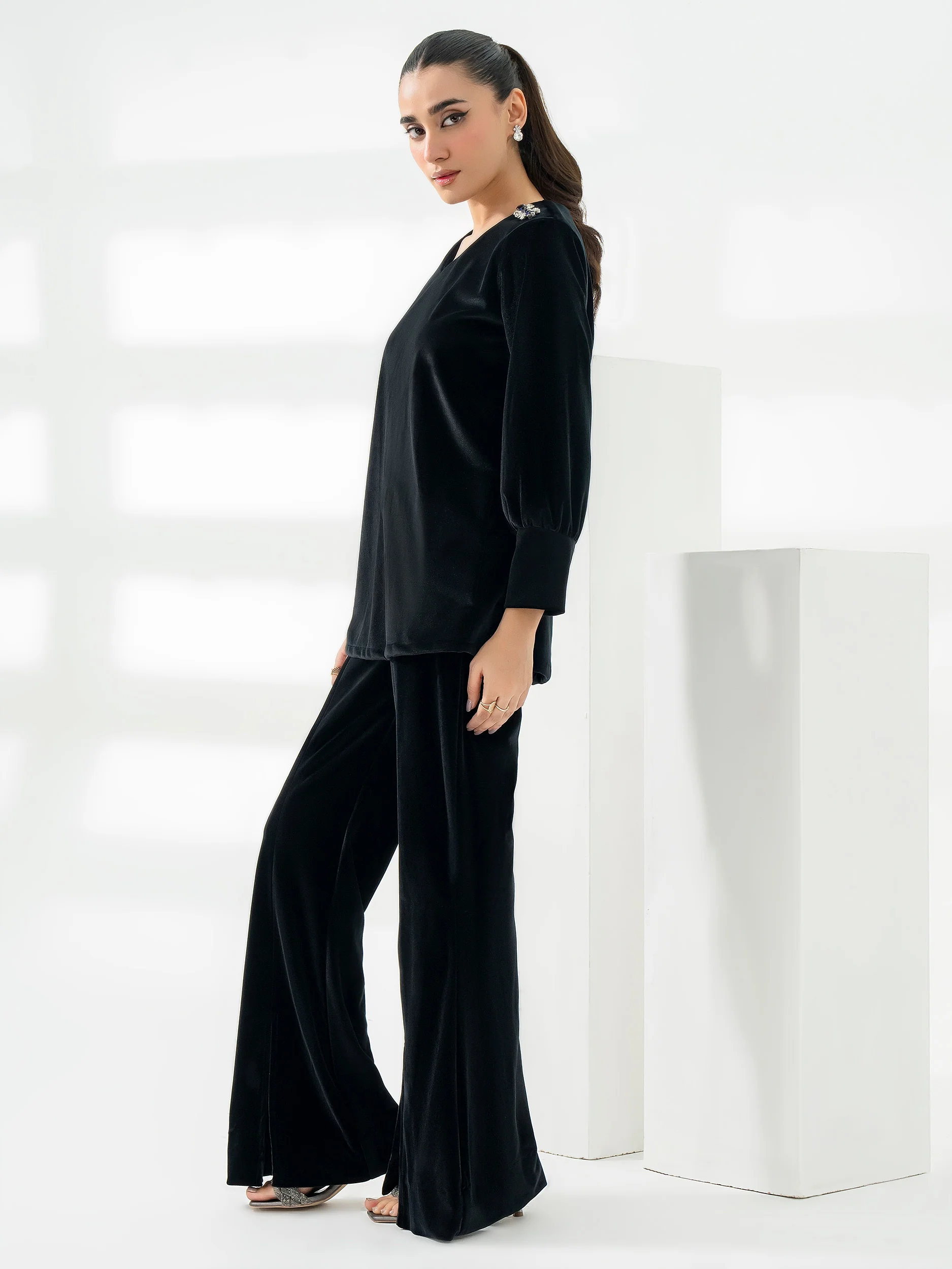 Embellished Velour Top - Image 5