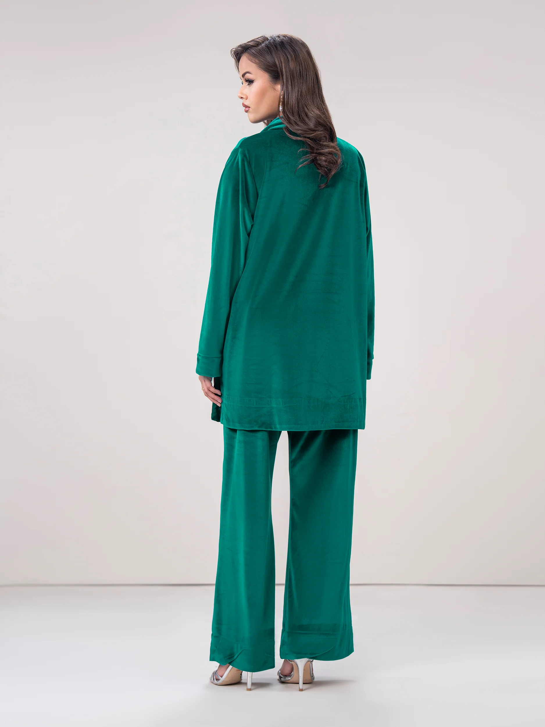 Velour Co-ord Set- Embroidered - Image 5