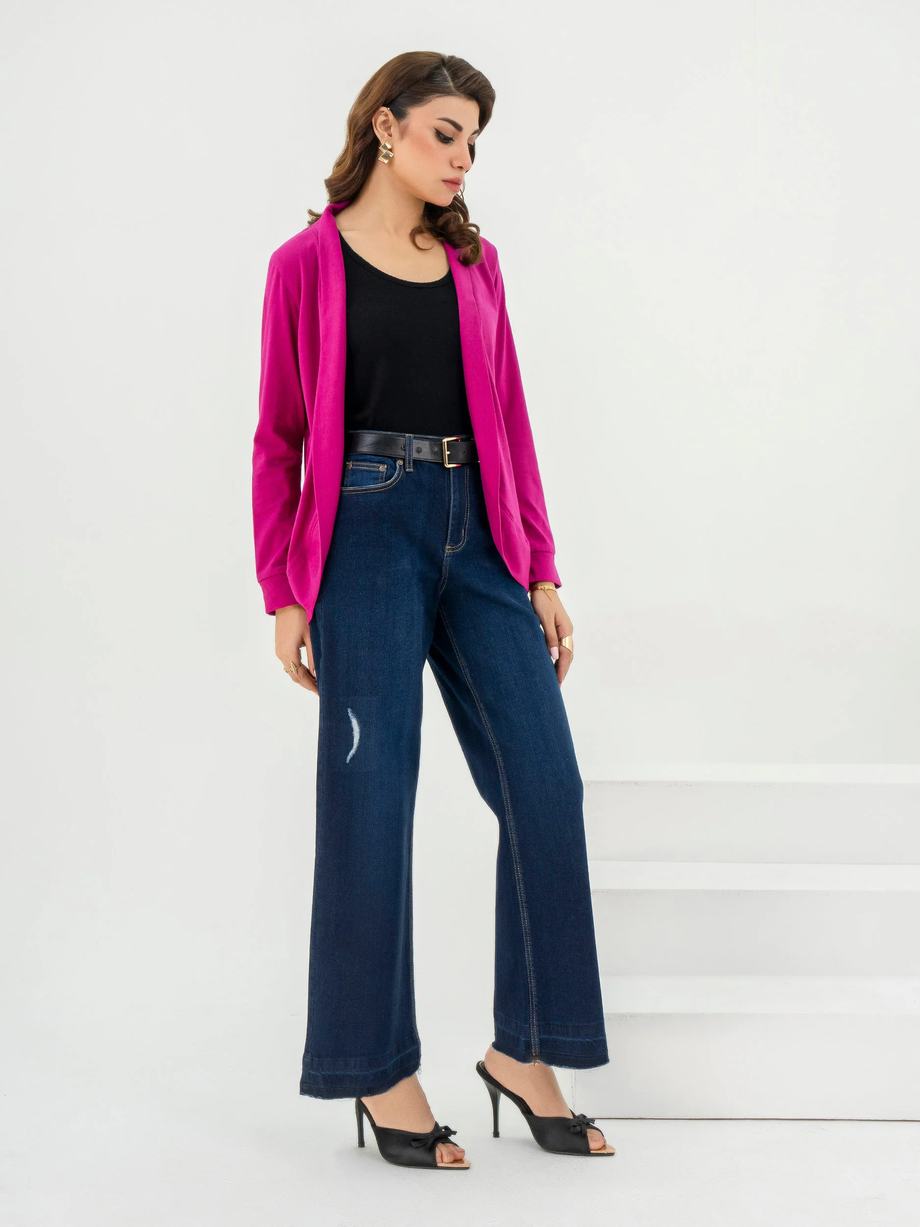 Dyed Jersey Cardigan - Image 3