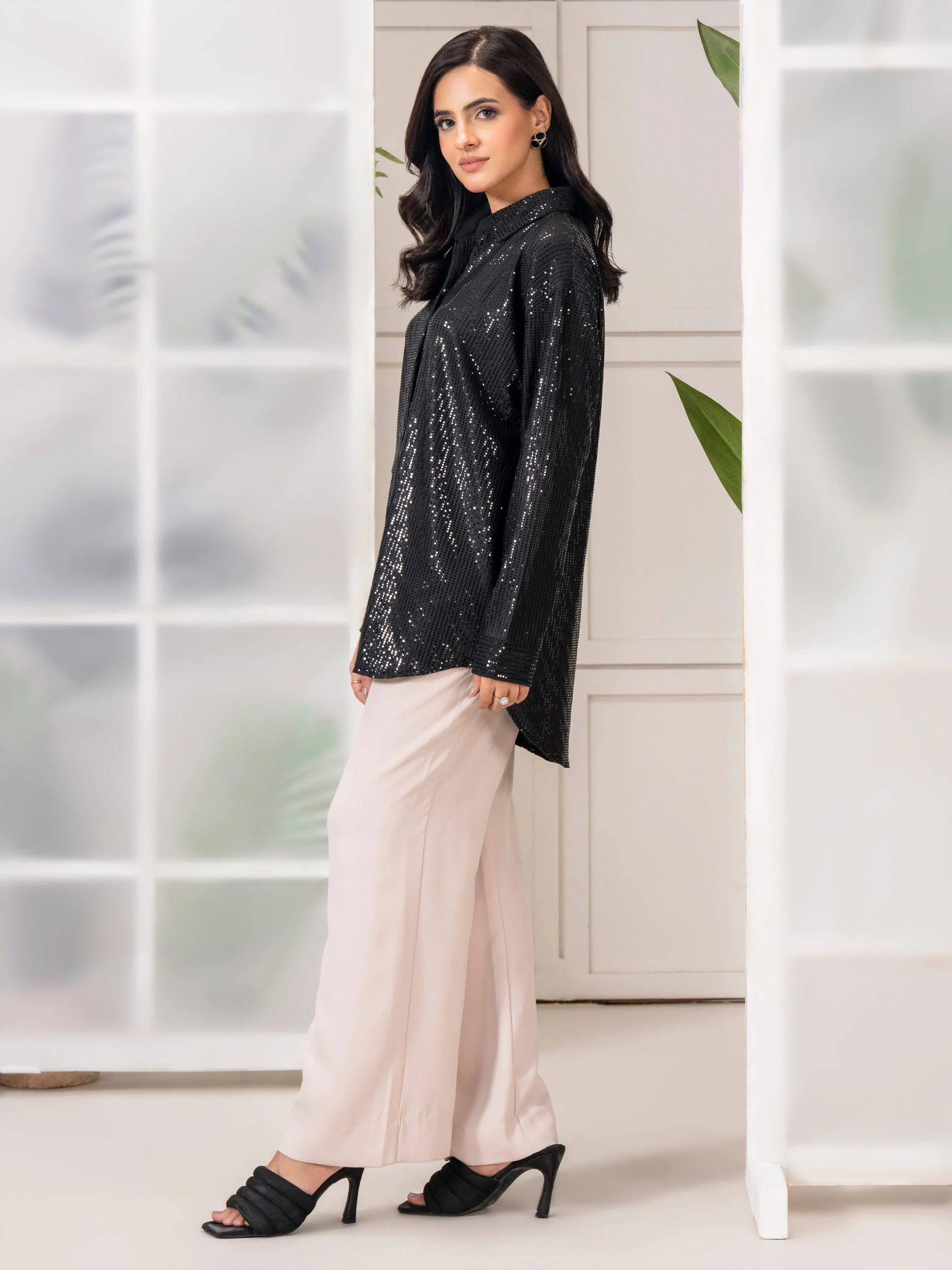 Embellished Jersey Top - Image 3