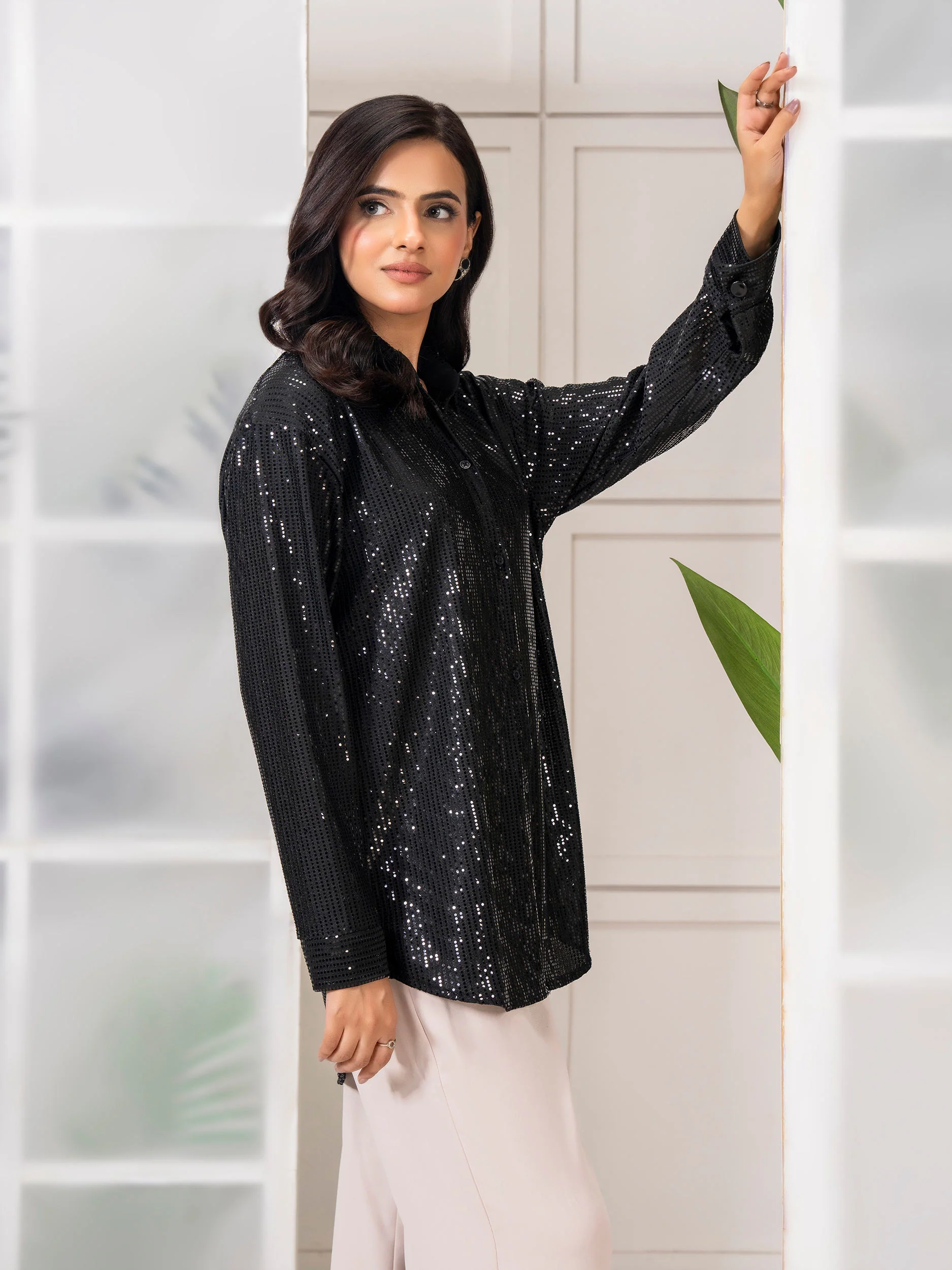 Embellished Jersey Top - Image 4