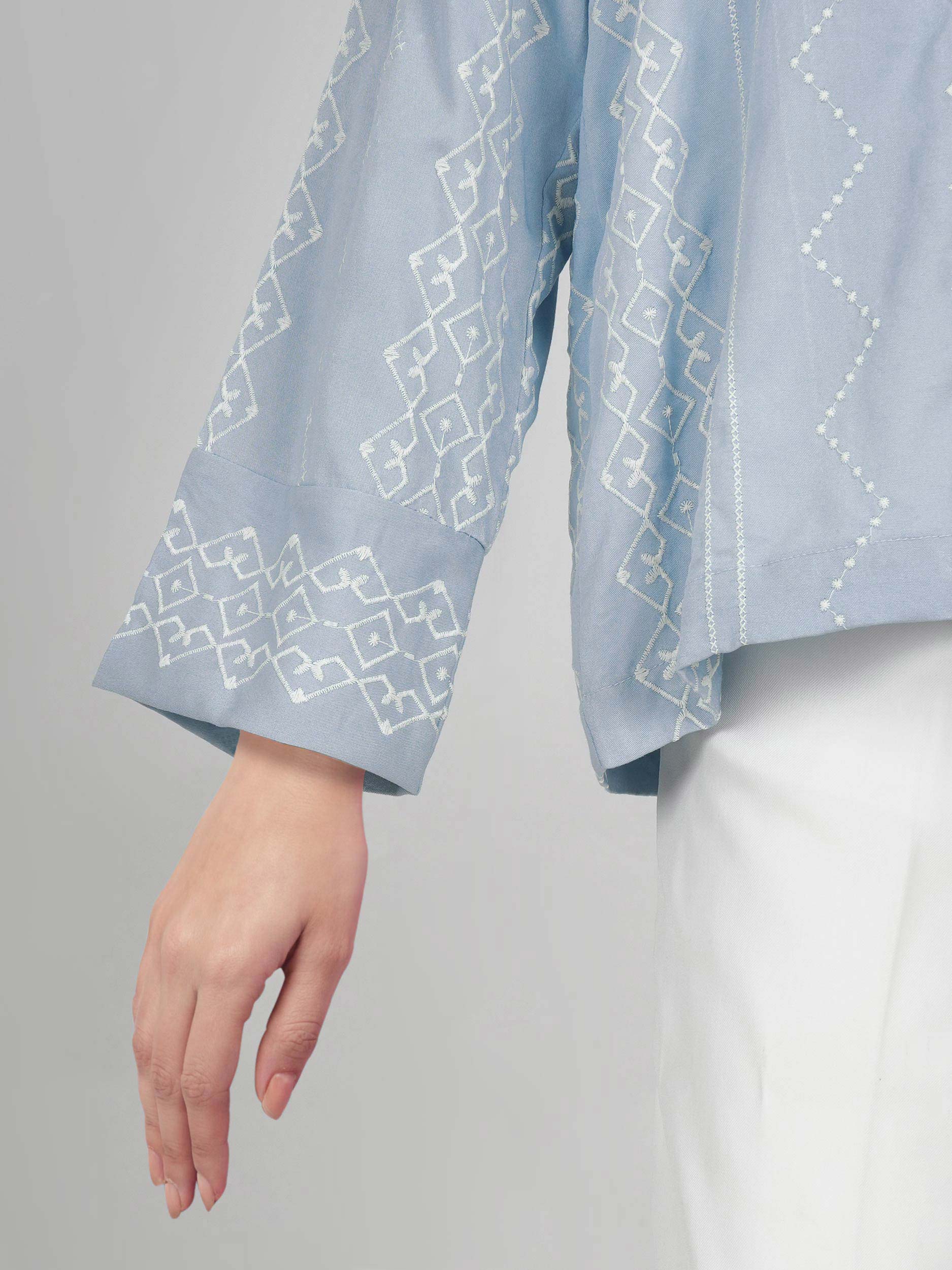 Denim Top- Embroidered - Image 5