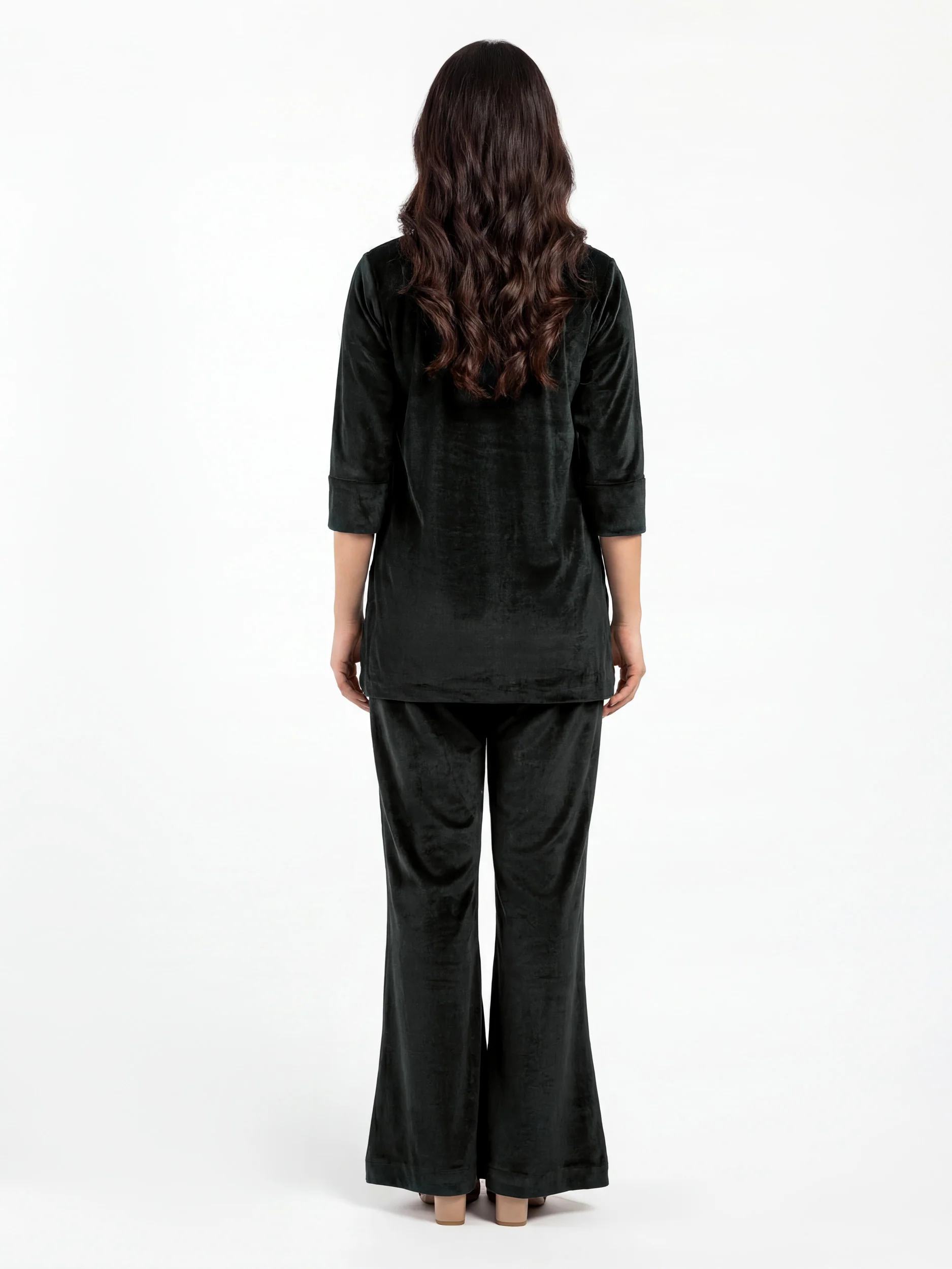Velour Co-ord Set- Embellished - Image 2