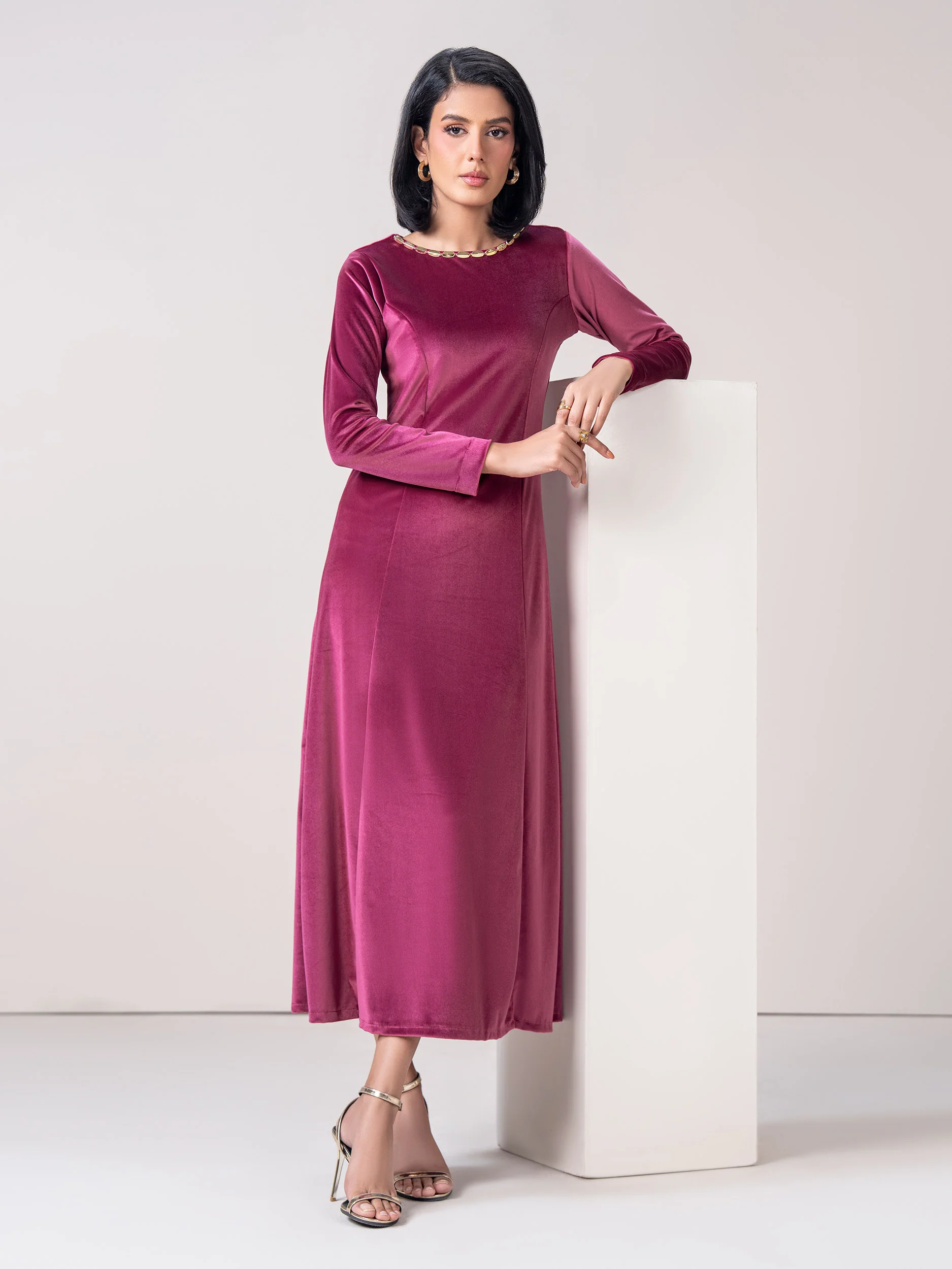 Velour Dress - Image 4